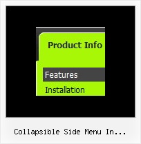 Collapsible Side Menu In Javascript Horizontal Navigation Menu