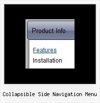 Collapsible Side Navigation Menu Java Drop Down