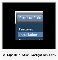 Collapsible Side Navigation Menu Jump Menu Css