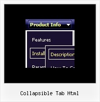 Collapsible Tab Html Code For Drop Down Menu