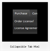 Collapsible Tab Html Javascript Menu Creation Example