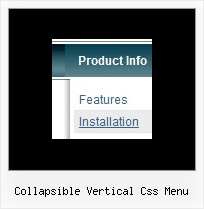 Collapsible Vertical Css Menu Web Design Drop Down Menu