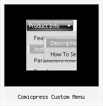 Comicpress Custom Menu Html Flat Dropdown Style