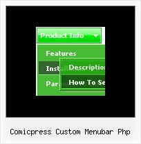 Comicpress Custom Menubar Php Drop Down Menu Xml