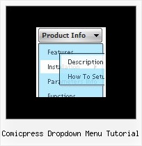 Comicpress Dropdown Menu Tutorial Drag Information Frames Javascript