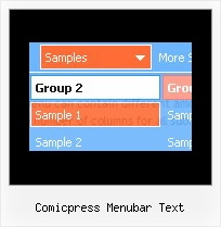 Comicpress Menubar Text Html Css Collapse Menu