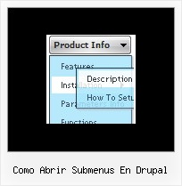 Como Abrir Submenus En Drupal Html Navigation Menu Code
