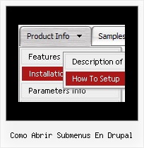 Como Abrir Submenus En Drupal Mouseover Font Color
