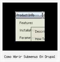 Como Abrir Submenus En Drupal Drop Down Web Menu Xp Style