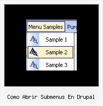 Como Abrir Submenus En Drupal Menu Script Horizontal