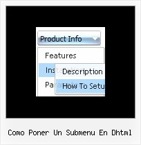 Como Poner Un Submenu En Dhtml Fireworks Menu Transparent