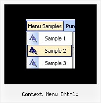 Context Menu Dhtmlx Pull Down Menu Java