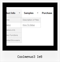 Coolmenus3 Ie8 Html Dropdown Menue