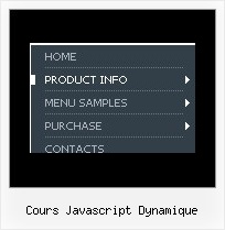 Cours Javascript Dynamique Menu Submenu Html