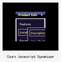 Cours Javascript Dynamique Dhtml Menu Script