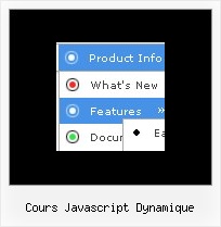 Cours Javascript Dynamique Web Menu Graphics