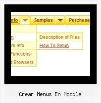 Crear Menus En Moodle Down Menu Button