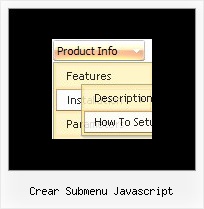 Crear Submenu Javascript Drop Down Menu Html Sample