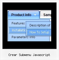 Crear Submenu Javascript Mouse Over Html Menu