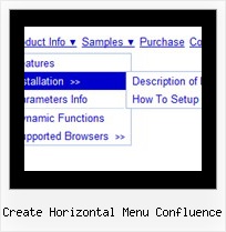 Create Horizontal Menu Confluence Create Web Menu