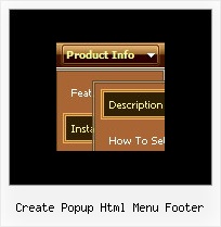Create Popup Html Menu Footer Menu Wizard