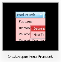 Createpopup Menu Frameset Javascript Slide Menu Tutorial