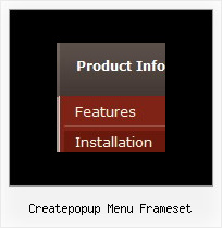 Createpopup Menu Frameset Vertical Drop
