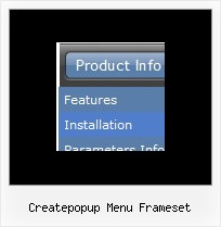 Createpopup Menu Frameset Html Tutorial Drop Down Navigation