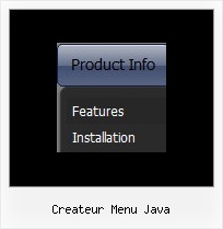 Createur Menu Java Vertical Drop