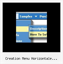 Creation Menu Horizontale Dynamique Joomla Transparent Menu Rollover
