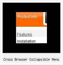 Cross Browser Collapsible Menu Web Bar Icons