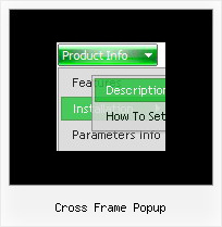 Cross Frame Popup Horizontal Sliding Menu Javascript