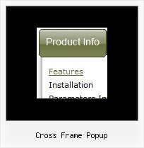 Cross Frame Popup Menu Editor