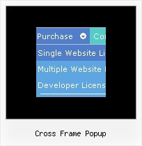 Cross Frame Popup Menu Javascript Horizontal Styles