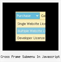 Cross Frame Submenu In Javascript Templates Drop Down Menu