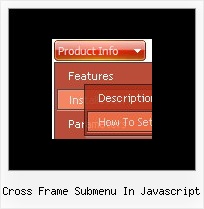 Cross Frame Submenu In Javascript Form Drop Down