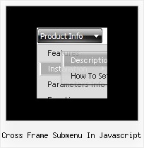 Cross Frame Submenu In Javascript Css Position Navigation Bar