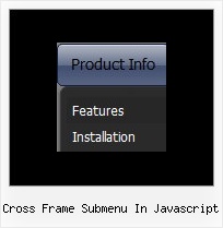 Cross Frame Submenu In Javascript Sliding Web Menu