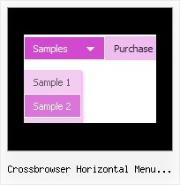 Crossbrowser Horizontal Menu Snippet Java Script Sample