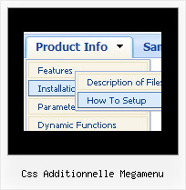 Css Additionnelle Megamenu Dhtml Menu Pulldown Flyout