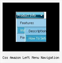 Css Amazon Left Menu Navigation Menus In Dhtml