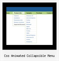 Css Animated Collapsible Menu Web Navigation Menu Examples