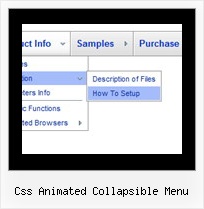 Css Animated Collapsible Menu Javascript Dhtml Floating