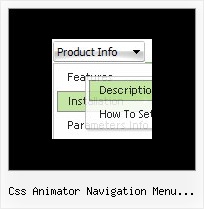 Css Animator Navigation Menu Bundle Menu Horizontal Frame