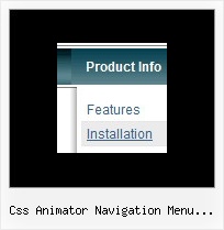 Css Animator Navigation Menu Bundle Rollover Menu Script Multiple Buttons Examples