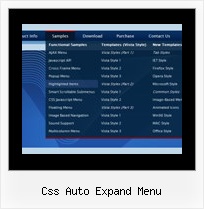 Css Auto Expand Menu Drop Down Menu Sample Javascript