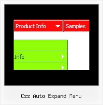 Css Auto Expand Menu Cool Html Example