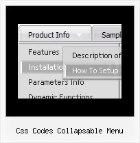 Css Codes Collapsable Menu Web Drop Menu