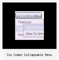 Css Codes Collapsable Menu Menu Html Examples