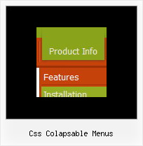 Css Colapsable Menus Javascript Horizontal Mouse Over Menus
